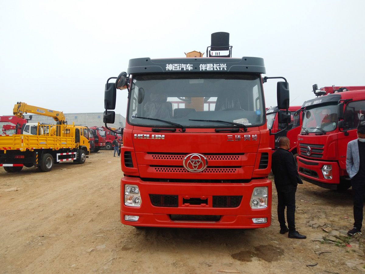 三環(huán)T280昊龍氣囊橋駕駛室上裝徐工10噸直臂式吊機